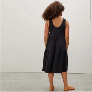 Everlane Weekend Tier Dress Black Medium NWT